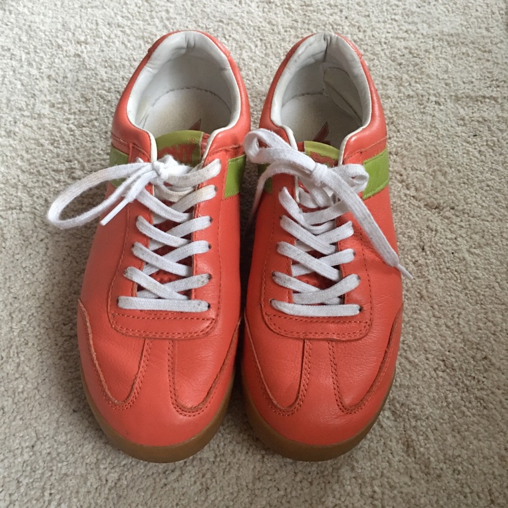 vintage coral pony brand tennis shoes